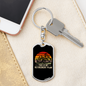 This Is My Retirement Plan Cycling Keychain Stainless Steel or 18k Gold Dog Tag Keyring-Express Your Love Gifts