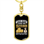This Man Loves His Bitcoin Crypto Keychain Stainless Steel or 18k Gold Dog Tag Keyring-Express Your Love Gifts