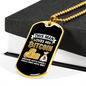 This Man Loves His Bitcoin Crypto Necklace Stainless Steel or 18k Gold Dog Tag 24" Chain-Express Your Love Gifts