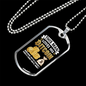 This Man Loves His Bitcoin Crypto Necklace Stainless Steel or 18k Gold Dog Tag 24" Chain-Express Your Love Gifts