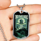 This Place Sucks Necklace UFO Alien Fan Gift Stainless Steel or 18k Gold Dog Tag 24" Chain-Express Your Love Gifts