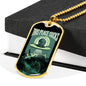 This Place Sucks Necklace UFO Alien Fan Gift Stainless Steel or 18k Gold Dog Tag 24" Chain-Express Your Love Gifts