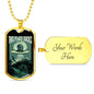 This Place Sucks Necklace UFO Alien Fan Gift Stainless Steel or 18k Gold Dog Tag 24" Chain-Express Your Love Gifts