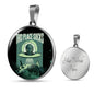 This Place Sucks Pendant UFO Alien Fan Necklace Stainless Steel or 18k Gold 18-22"-Express Your Love Gifts