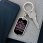 This Trucker Coffee Is Mine Swivel Keychain Dog Tag Stainless Steel or 18k Gold-Express Your Love Gifts