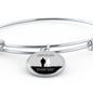 Those We Love Circle Pendant Bangle Stainless Steel or 18k Gold 18-22"-Express Your Love Gifts