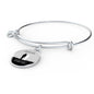 Those We Love Circle Pendant Bangle Stainless Steel or 18k Gold 18-22"-Express Your Love Gifts