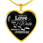 Those We Love Don'T Go Away Footprints Necklace Stainless Steel or 18k Gold Heart Pendant 18-22"-Express Your Love Gifts