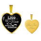 Those We Love Don'T Go Away Footprints Necklace Stainless Steel or 18k Gold Heart Pendant 18-22"-Express Your Love Gifts
