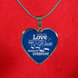 Those We Love Don'T Go Away Footprints Stainless Steel or 18k Gold Heart Pendant Necklace 18-22"-Express Your Love Gifts