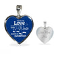 Those We Love Don'T Go Away Footprints Stainless Steel or 18k Gold Heart Pendant Necklace 18-22"-Express Your Love Gifts