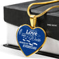 Those We Love Don'T Go Away Footprints Stainless Steel or 18k Gold Heart Pendant Necklace 18-22"-Express Your Love Gifts