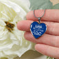 Those We Love Don'T Go Away Footprints Stainless Steel or 18k Gold Heart Pendant Necklace 18-22"-Express Your Love Gifts