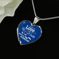 Those We Love Don'T Go Away Footprints Stainless Steel or 18k Gold Heart Pendant Necklace 18-22"-Express Your Love Gifts