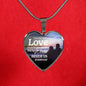 Those We Love Don'T Go Away Necklace Stainless Steel or 18k Gold Heart Pendant 18-22"-Express Your Love Gifts