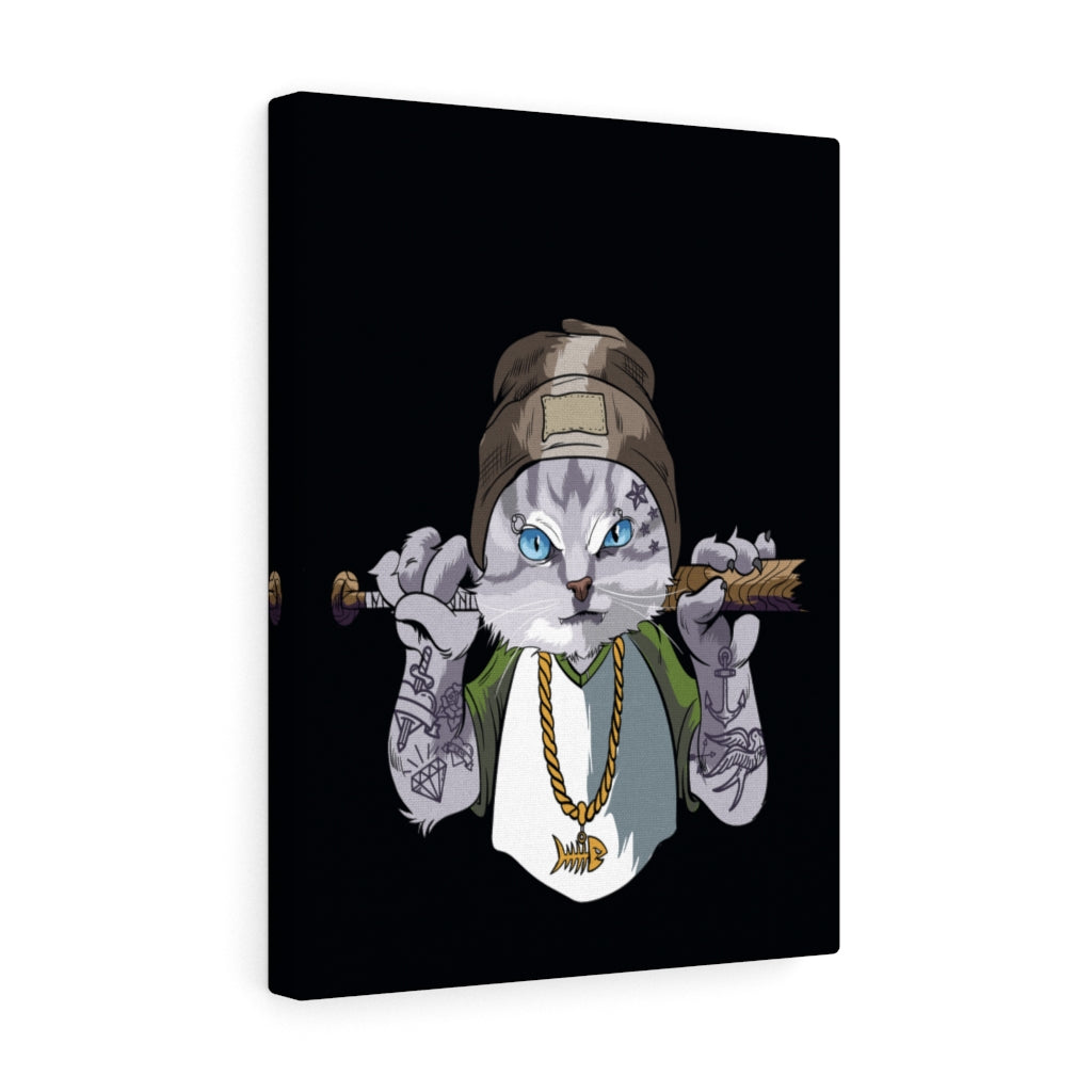 Thug Life Kitty Gangsta Cat Funny Wall Decor for Home Office GymPrint Ready to Hang Funny Wall Art Unframed-Express Your Love Gifts