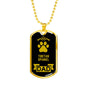 Tibetan Spaniel Dad Dog Necklace Stainless Steel or 18k Gold Dog Tag W 24" Dog Owner Lover-Express Your Love Gifts