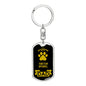 Tibetan Spaniel Keychain Stainless Steel or 18k Gold-Express Your Love Gifts