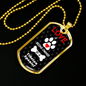 Tibetan Spaniel Love Is Stainless Steel or 18k Gold Dog Tag 24" Chain-Express Your Love Gifts