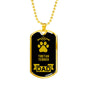 Tibetan Terrier Dad Dog Necklace Stainless Steel or 18k Gold Dog Tag W 24" Dog Owner Lover-Express Your Love Gifts