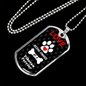 Tibetan Terrier Love Is Stainless Steel or 18k Gold Dog Tag 24" Chain-Express Your Love Gifts