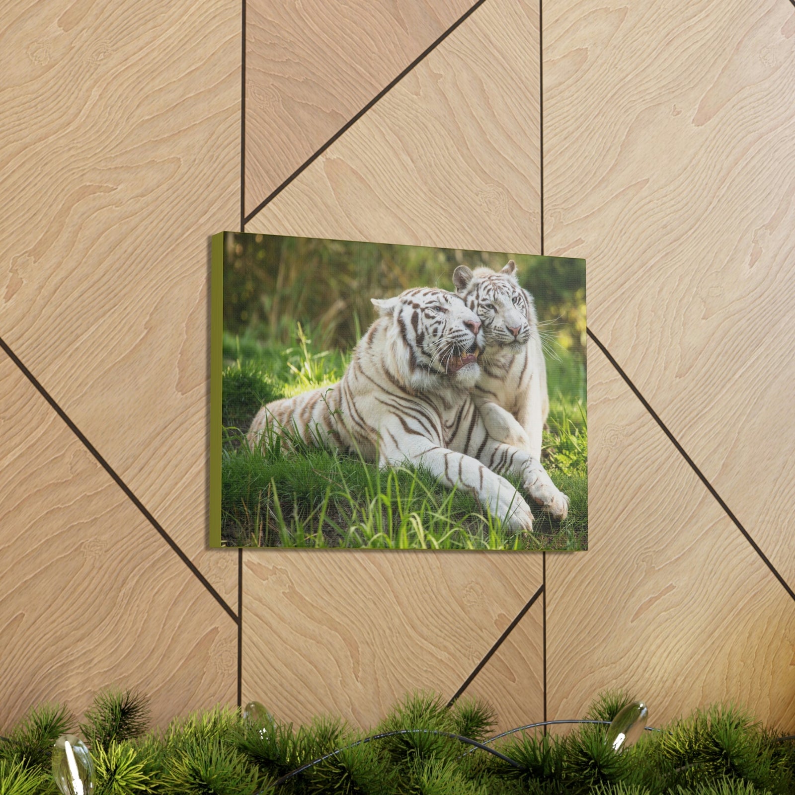 Scripture Walls Tiger Couple Tiger Couple Print Animal Wall Art Wildlife Canvas Prints Wall Art Ready to Hang Unframed-Express Your Love Gifts