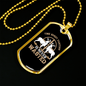 Time Hunting Wasted Necklace Stainless Steel or 18k Gold Dog Tag 24" Chain-Express Your Love Gifts