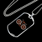 Time To Travel Cycling Necklace Stainless Steel or 18k Gold Dog Tag 24"-Express Your Love Gifts