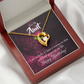 To Aunt Birthday Message Happy Birthday Aunt Forever Love Necklace-Express Your Love Gifts