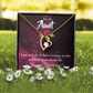 To Aunt Birthday Message Happy Birthday Aunt Forever Love Necklace-Express Your Love Gifts