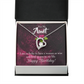 To Aunt Birthday Message Happy Birthday Aunt Forever Love Necklace-Express Your Love Gifts