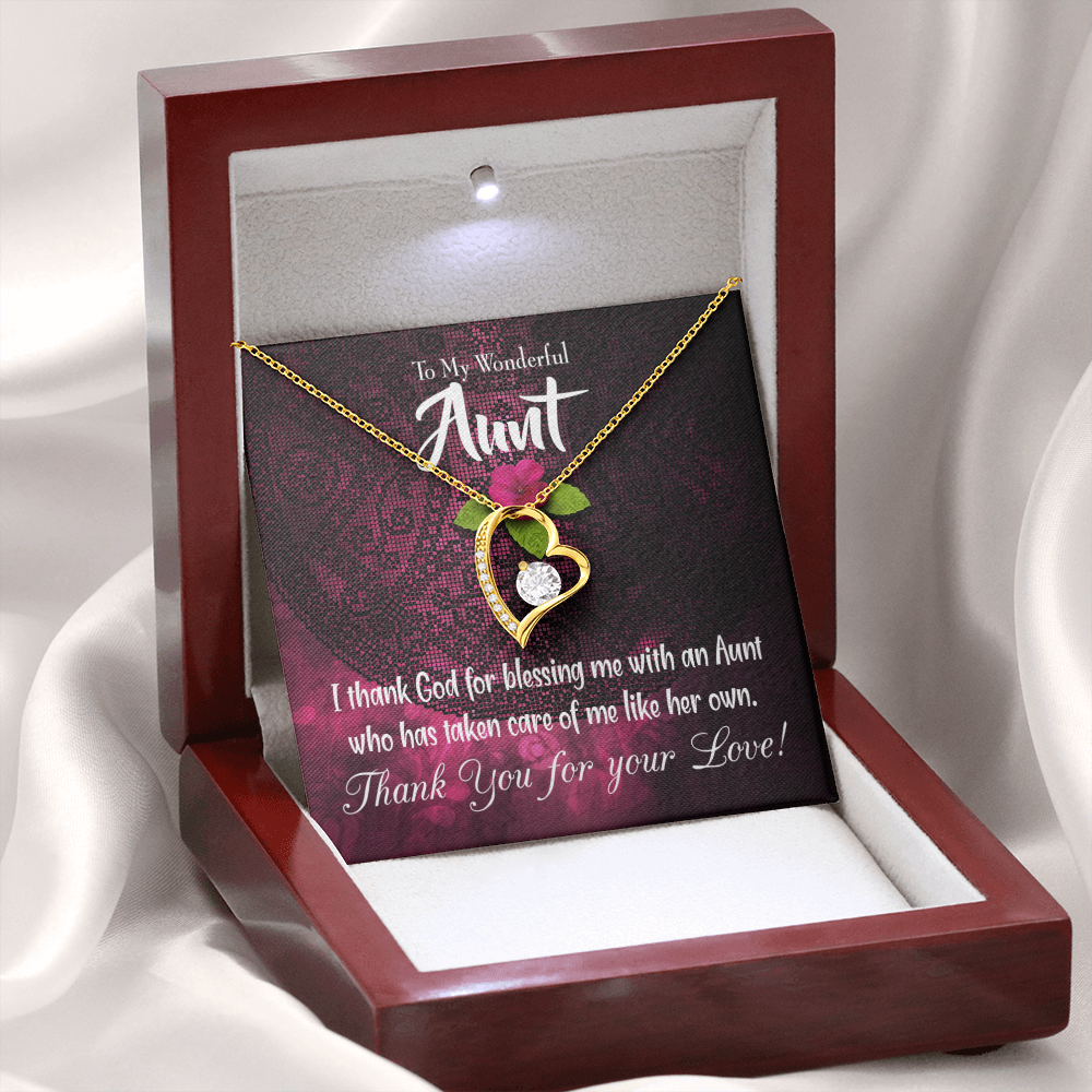 To Aunt I Thank God Forever Love Necklace-Express Your Love Gifts