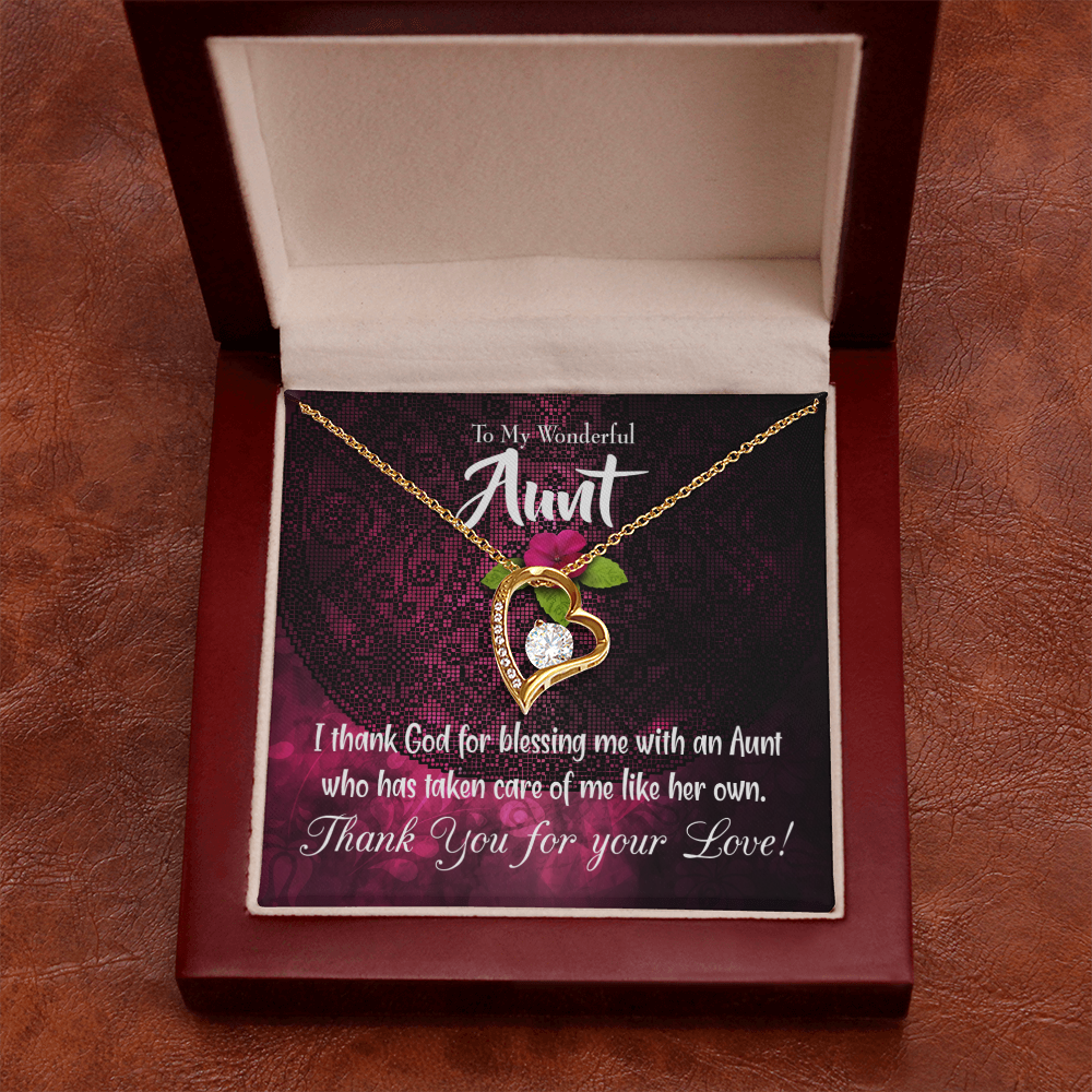 To Aunt I Thank God Forever Love Necklace-Express Your Love Gifts