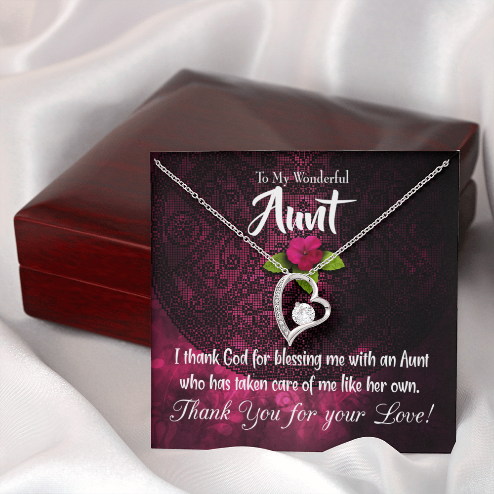 To Aunt I Thank God Forever Love Necklace-Express Your Love Gifts