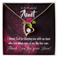 To Aunt I Thank God Forever Love Necklace-Express Your Love Gifts