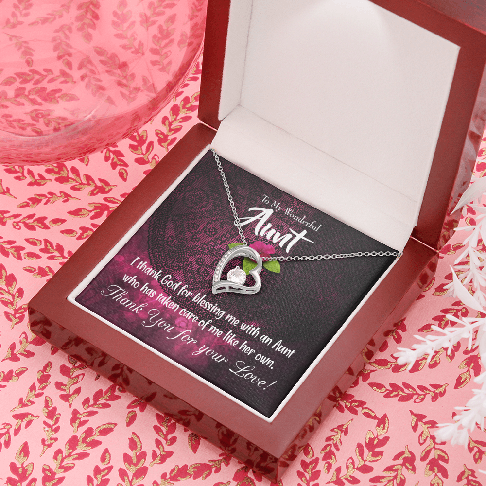 To Aunt I Thank God Forever Love Necklace-Express Your Love Gifts