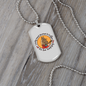 To Be Happy Horse Necklace Stainless Steel or 18k Gold Dog Tag 24" Chain-Express Your Love Gifts