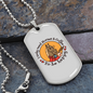 To Be Happy Horse Necklace Stainless Steel or 18k Gold Dog Tag 24" Chain-Express Your Love Gifts