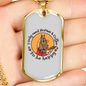 To Be Happy Horse Necklace Stainless Steel or 18k Gold Dog Tag 24" Chain-Express Your Love Gifts