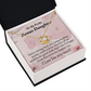 To Bonus Daughter All the Qualities Infinity Knot Necklace Message Card-Express Your Love Gifts