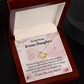 To Bonus Daughter All the Qualities Infinity Knot Necklace Message Card-Express Your Love Gifts