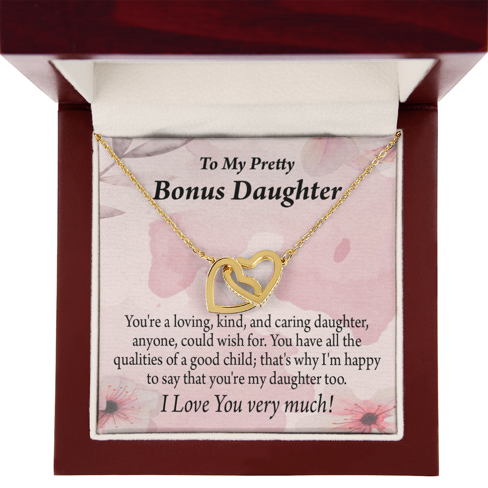 To Bonus Daughter All the Qualities Inseparable Necklace-Express Your Love Gifts