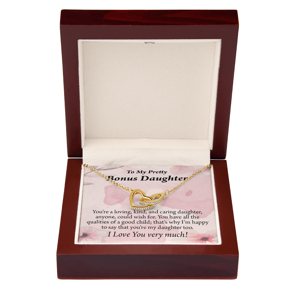 To Bonus Daughter All the Qualities Inseparable Necklace-Express Your Love Gifts