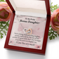 To Bonus Daughter All the Qualities Inseparable Necklace-Express Your Love Gifts