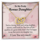 To Bonus Daughter All the Qualities Inseparable Necklace-Express Your Love Gifts