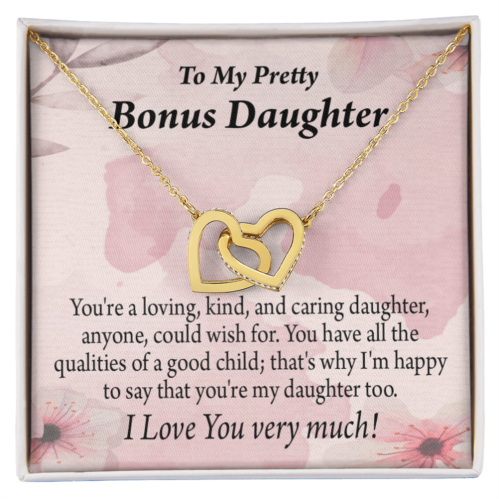 To Bonus Daughter All the Qualities Inseparable Necklace-Express Your Love Gifts
