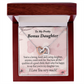 To Bonus Daughter All the Qualities Inseparable Necklace-Express Your Love Gifts