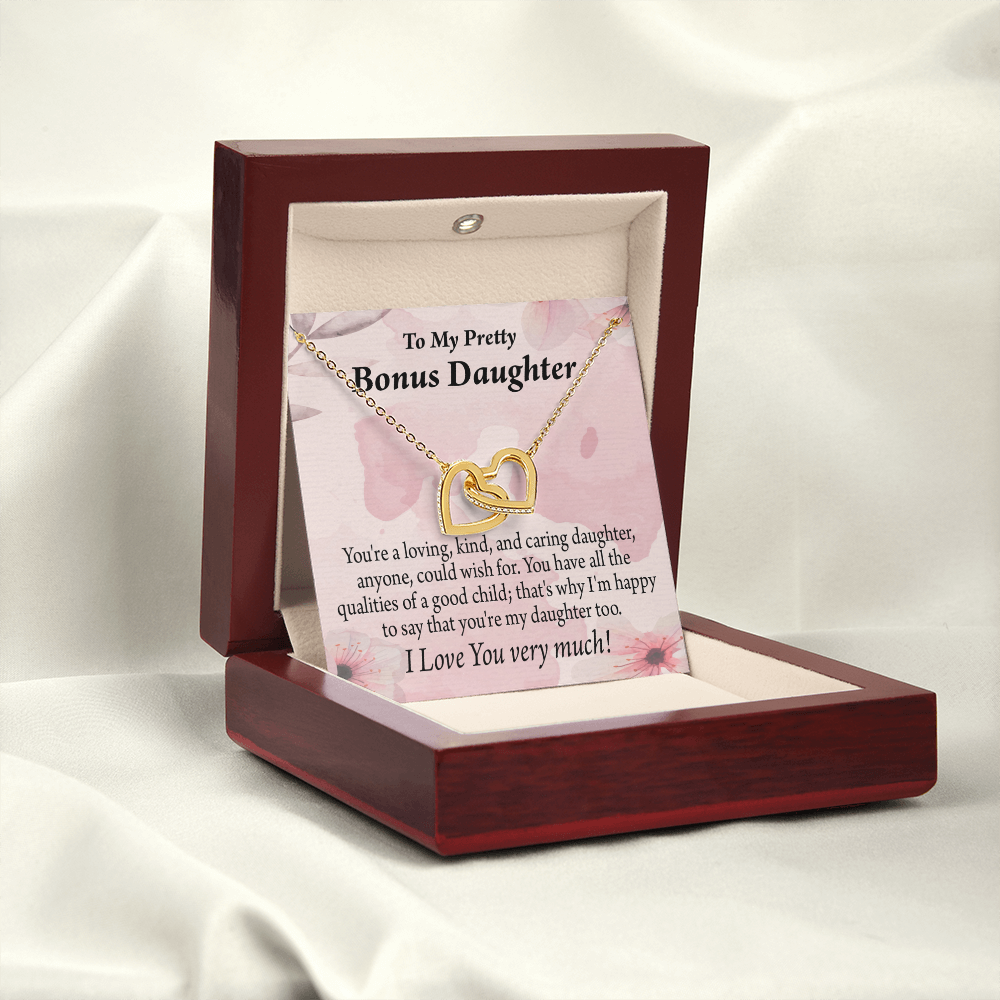 To Bonus Daughter All the Qualities Inseparable Necklace-Express Your Love Gifts