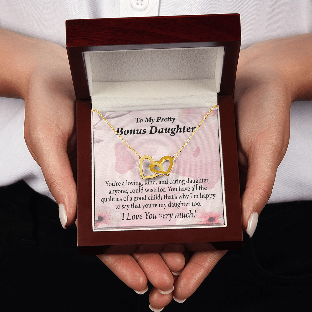 To Bonus Daughter All the Qualities Inseparable Necklace-Express Your Love Gifts