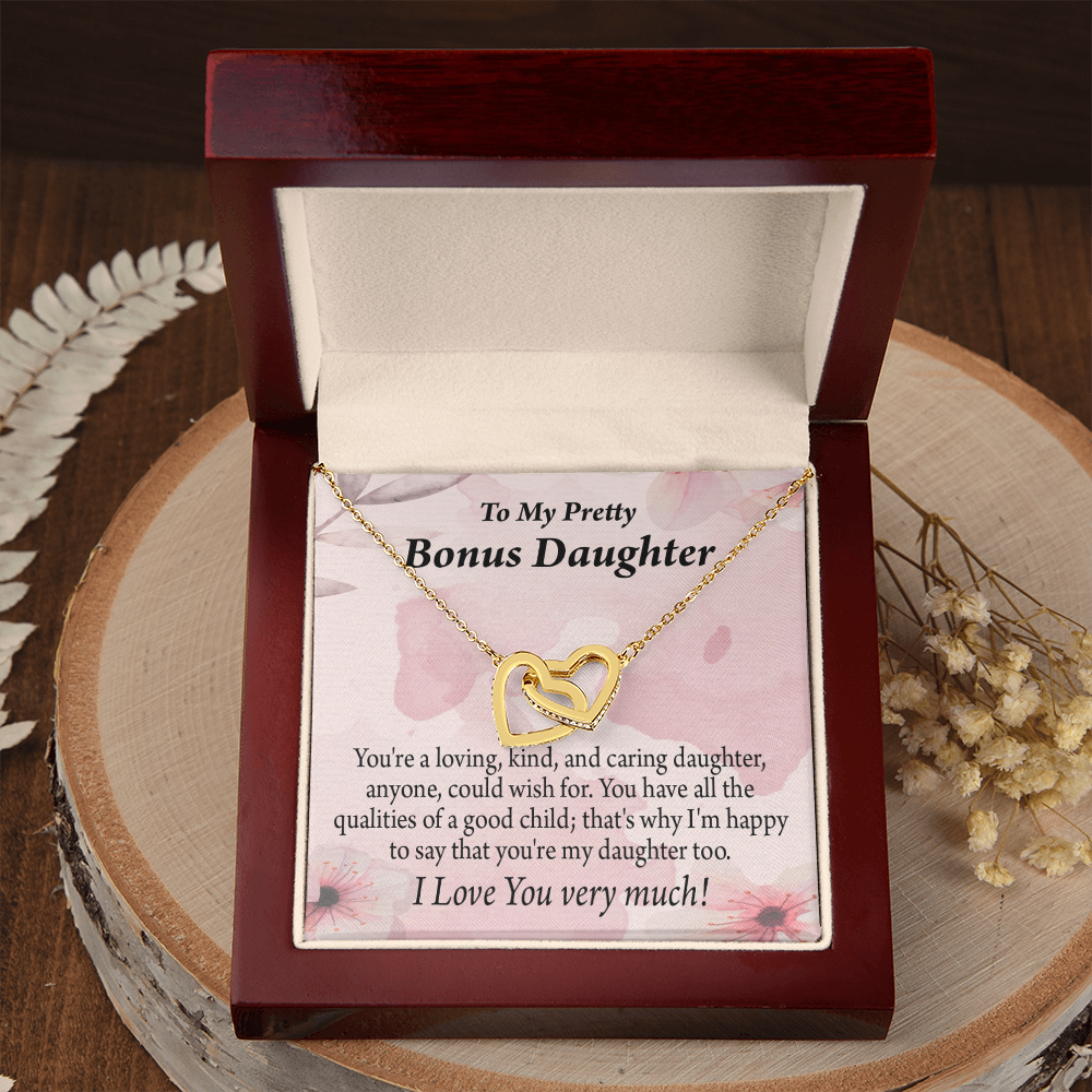 To Bonus Daughter All the Qualities Inseparable Necklace-Express Your Love Gifts